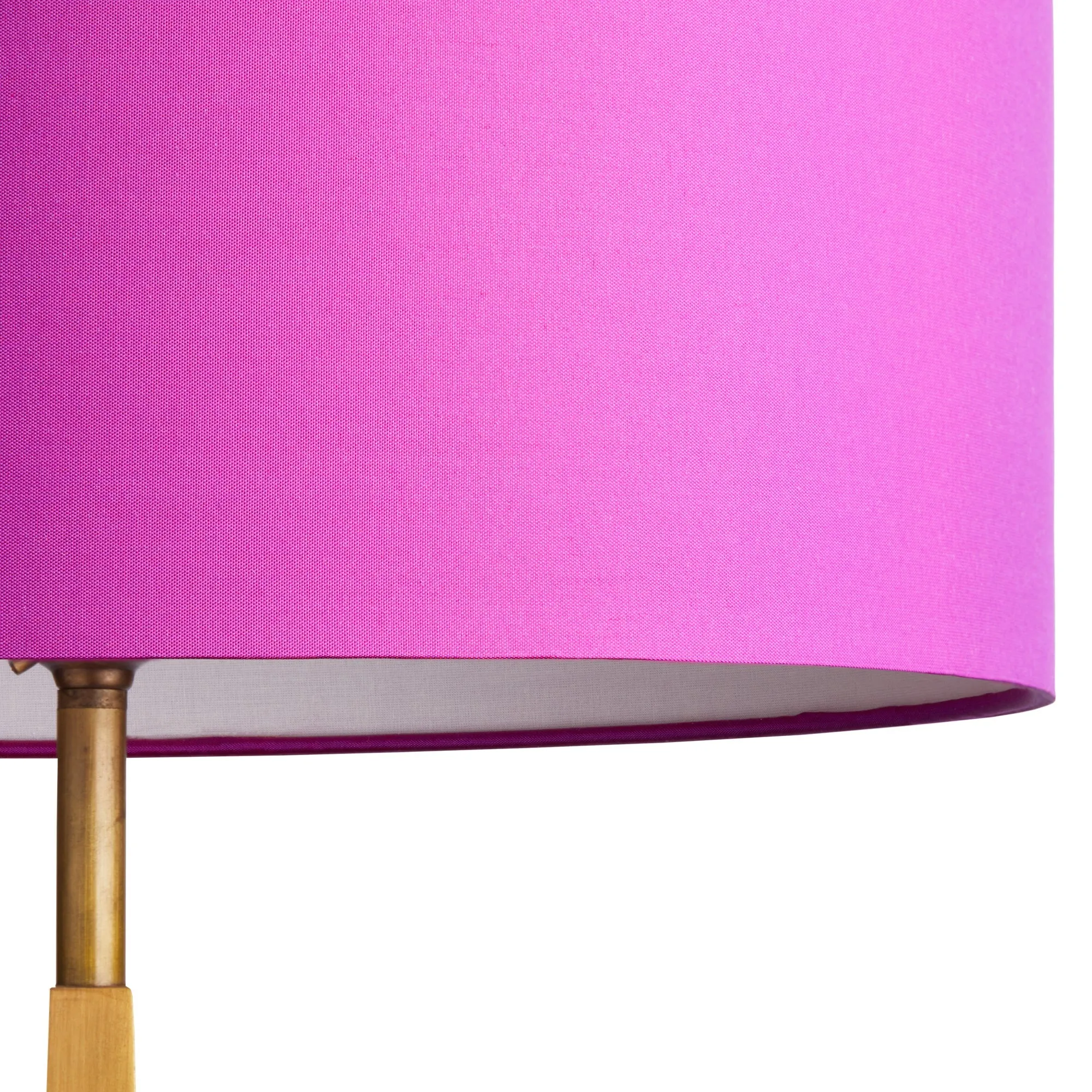 18cm drum shade in fuchsia dupion silk