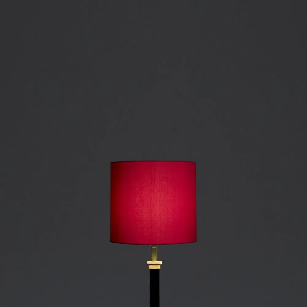 18cm drum shade in fuchsia dupion silk