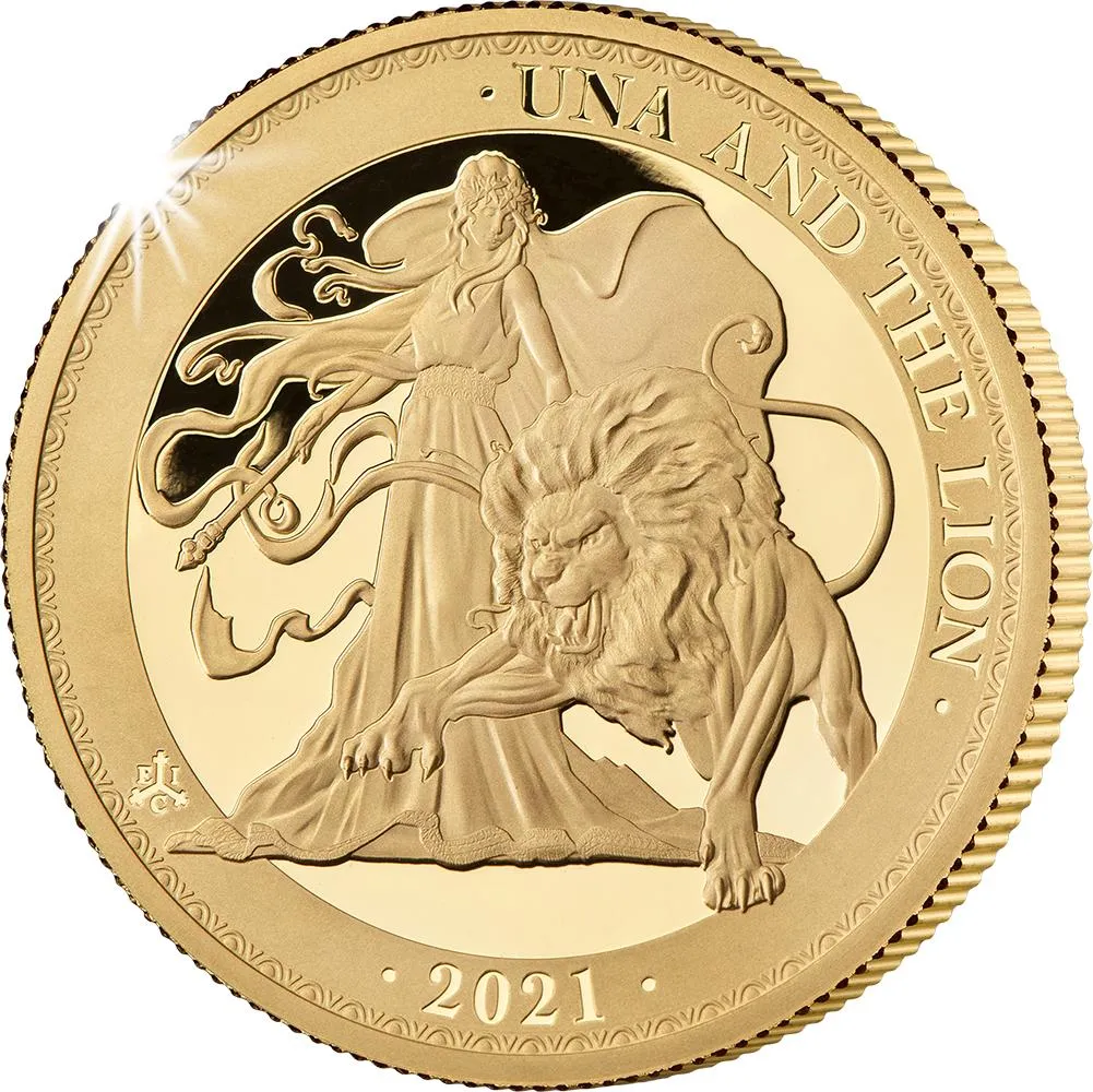 2021 Una & the Lion 1oz Gold Proof Coin - SOLD OUT