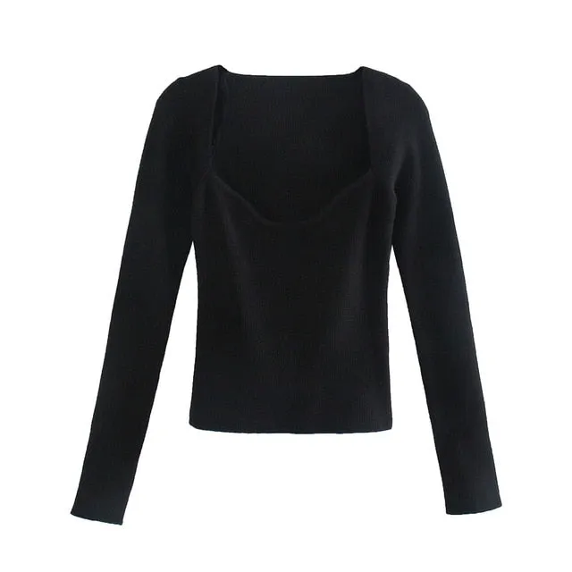 Amy Fashion - Casual Fashion Slim-fit Tight Knitted Sweaters