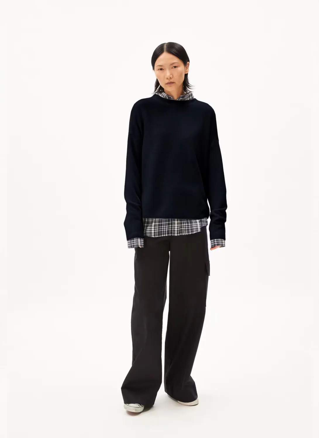 Armed Angels Merinaa Links Ribbed Mock Neck Sweater