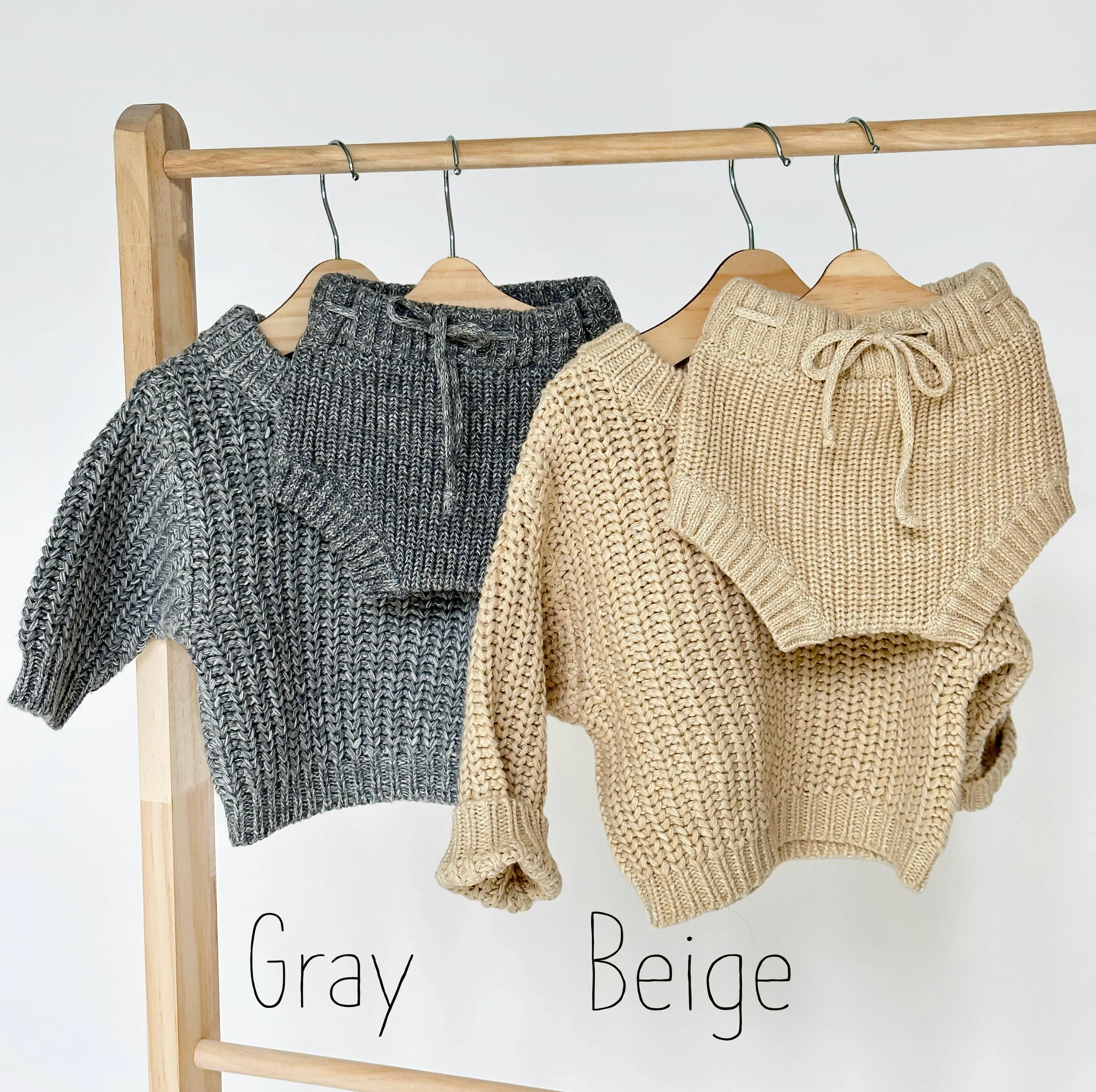 Baby Bloomers Girl Boy Chunky Knit diaper cover: CocoSpeckle / 3-6m