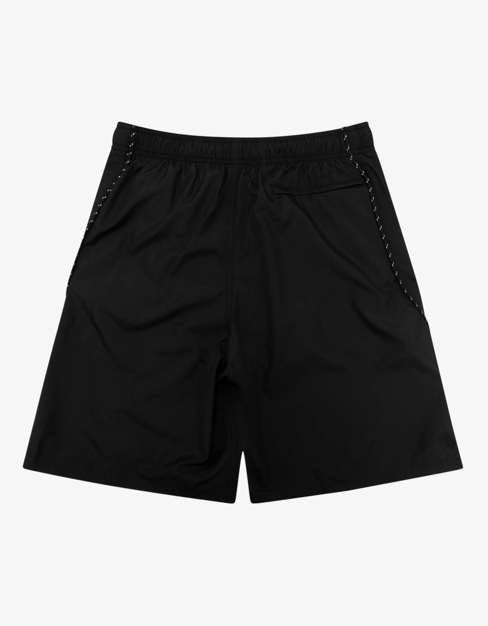 Black Lace Detail Swim Shorts -