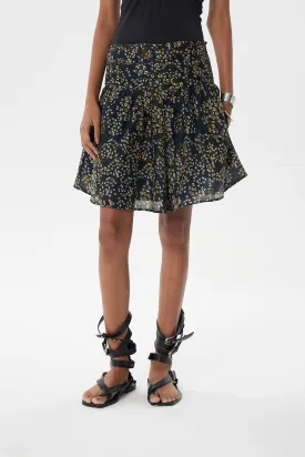 Corrientes Nube Mini Skirt in Dark Savage