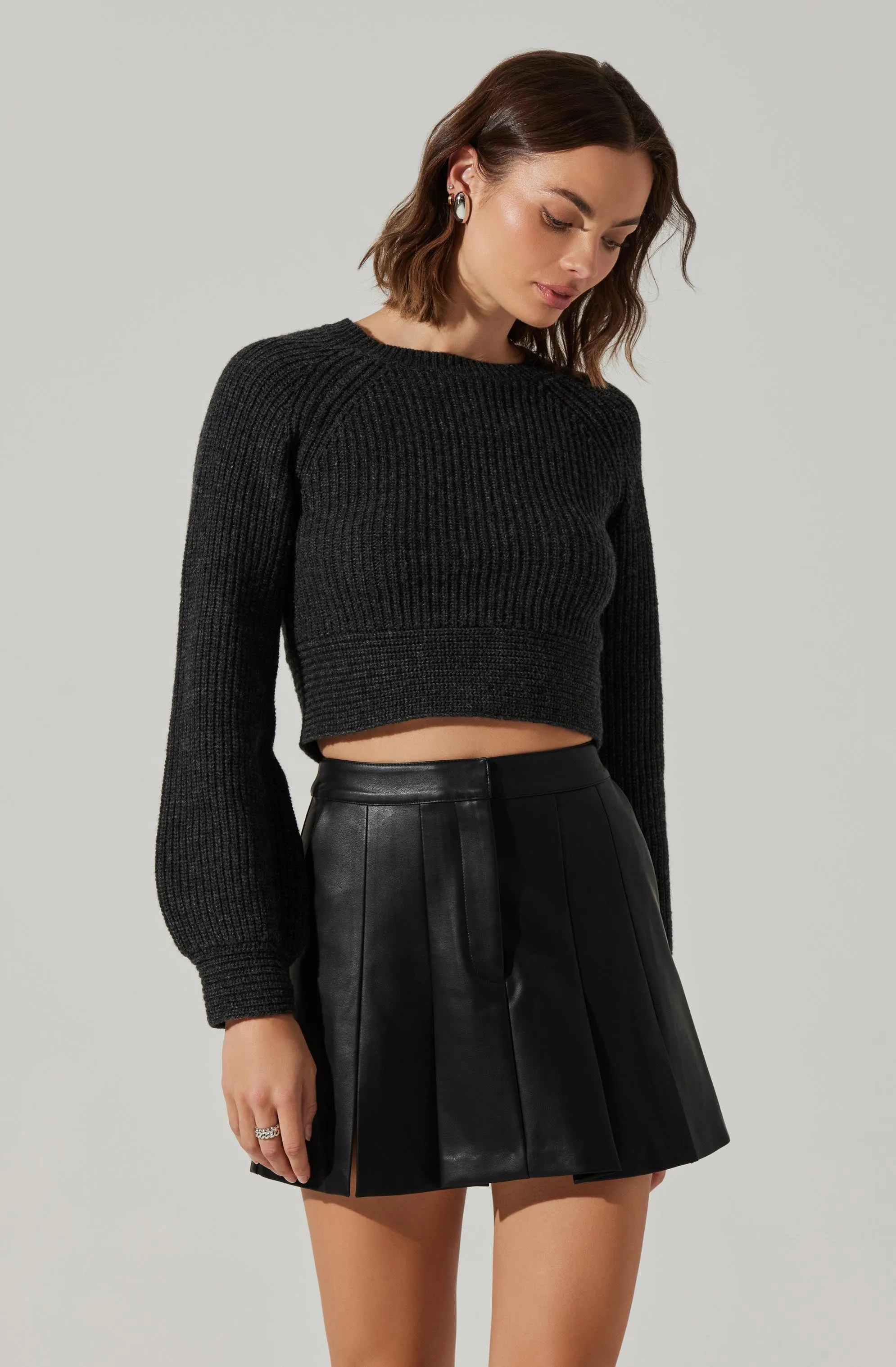 Eila Contrast Bow Back Sweater