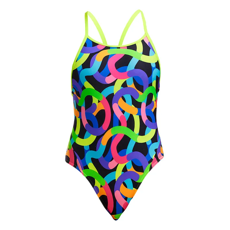 Funkita - Got Worms - Girls Eco Diamond Back One Piece