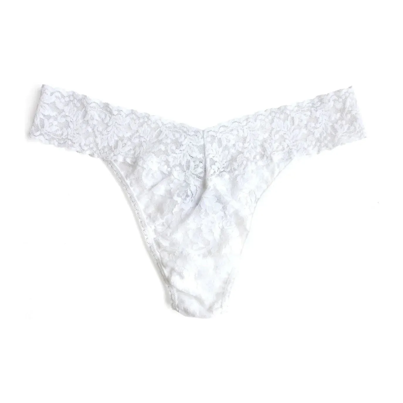 Hanky Panky Signature lace Original Rise thong in white