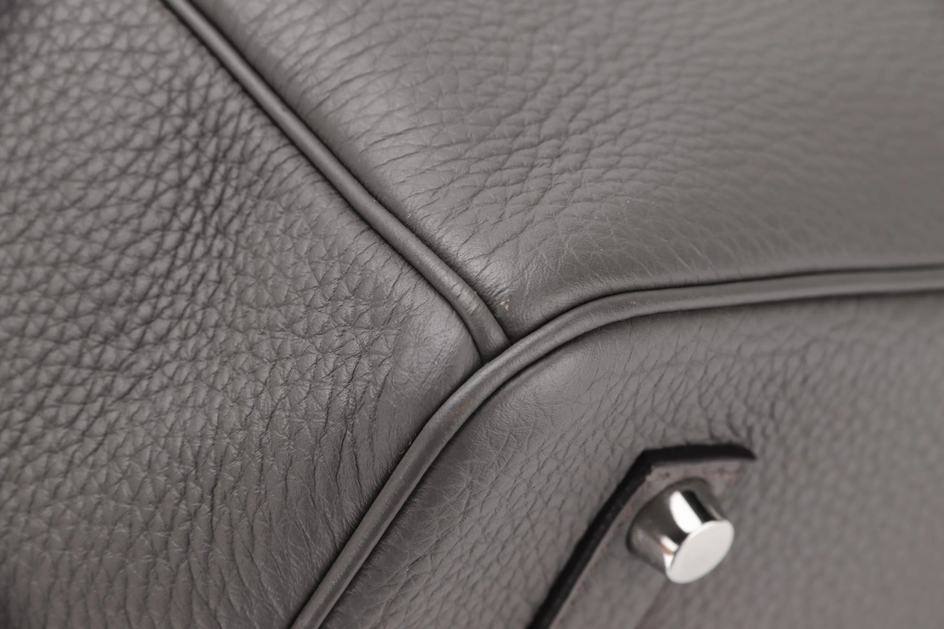 HERMES BIRKIN 35 (STAMP Y) ETAIN TOGO LEATHER SILVER HARDWARE, WITH KEYS, LOCK, RAINCOAT & DUST COVER