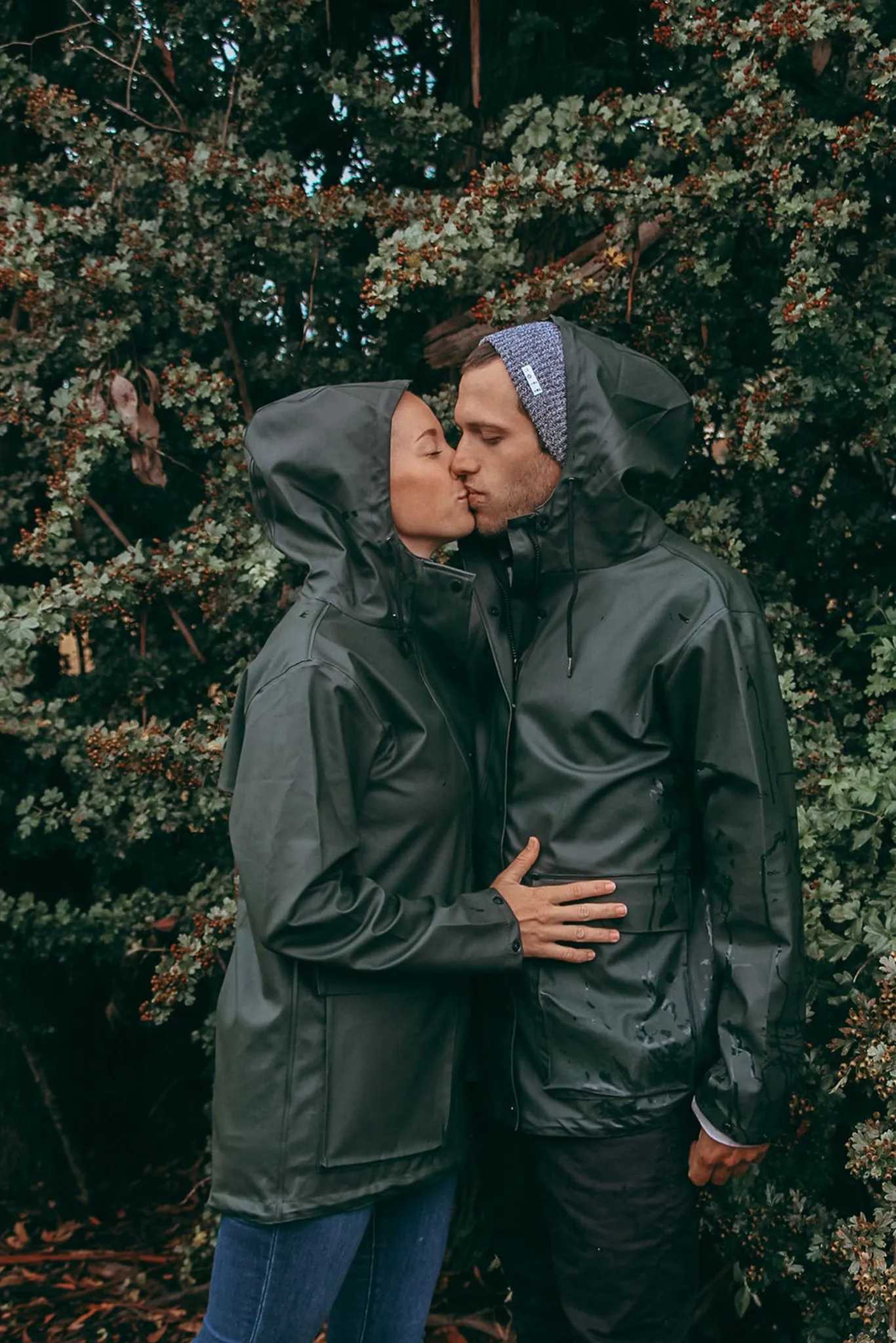 Hunter Green Raincoat