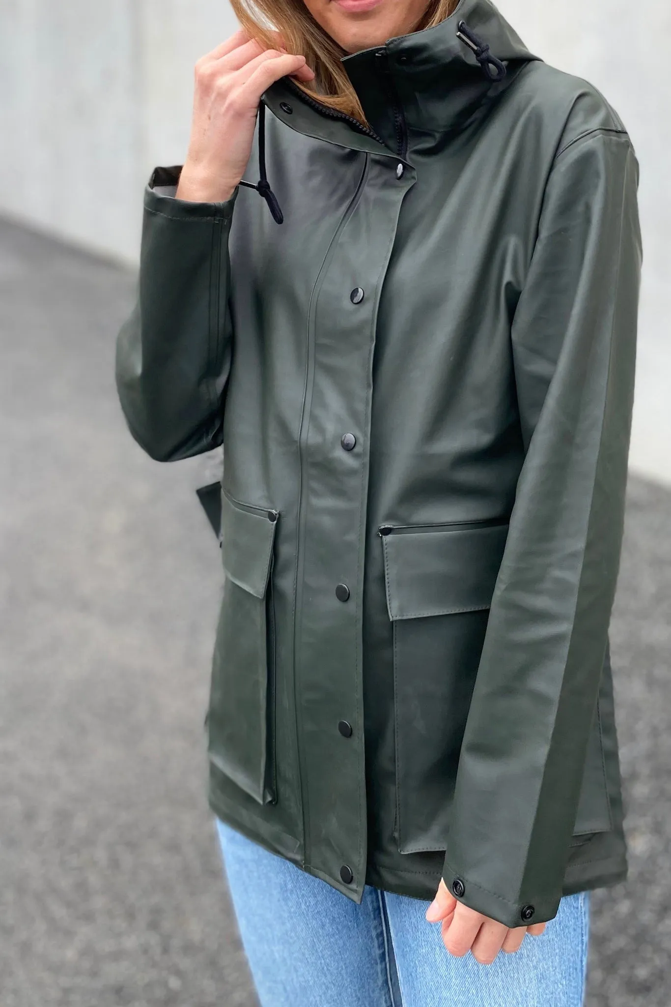 Hunter Green Raincoat
