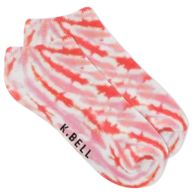 K.Bell Women's Tie Dyed No Show Ankle Socks