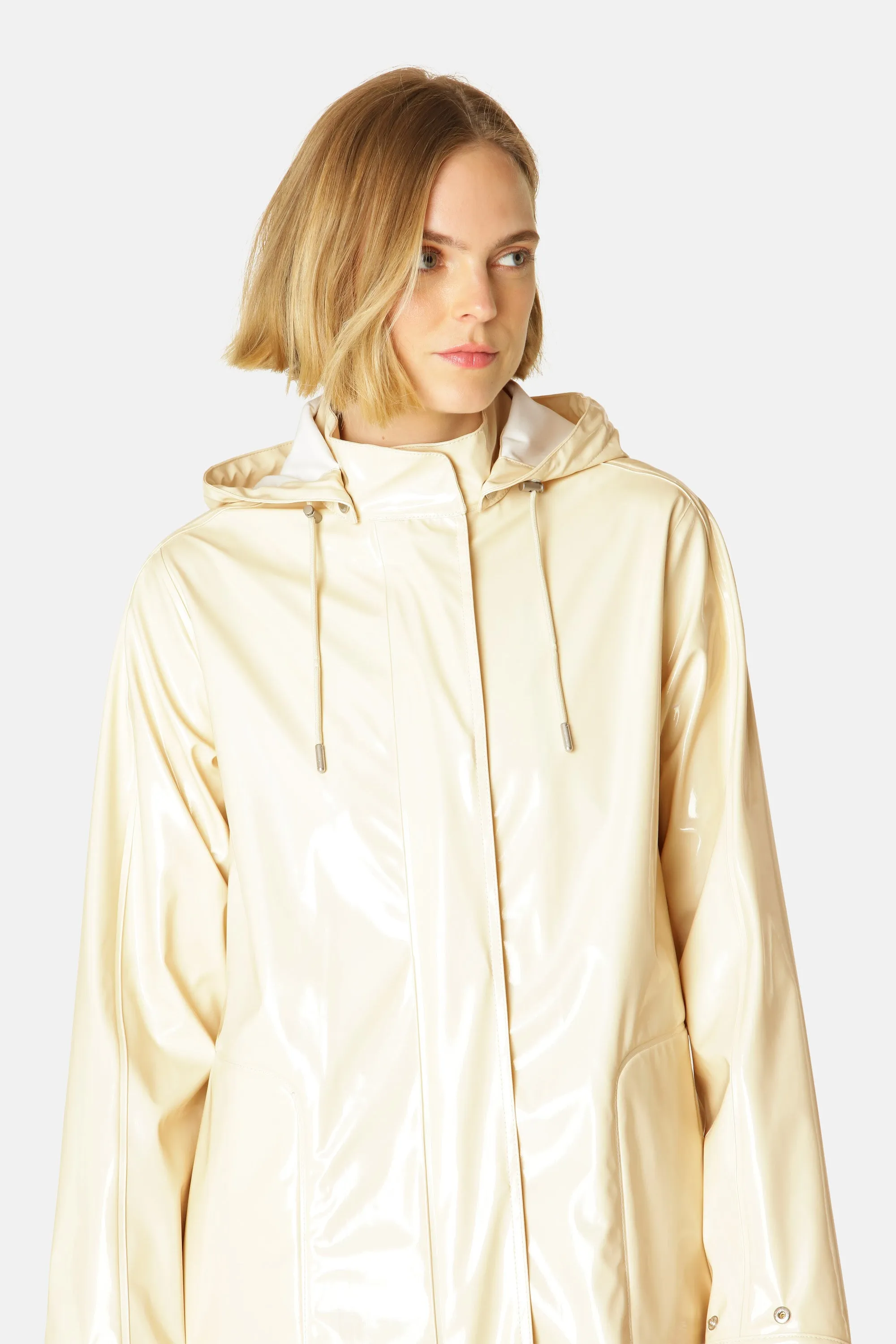 Long Raincoat - Bleached Sand