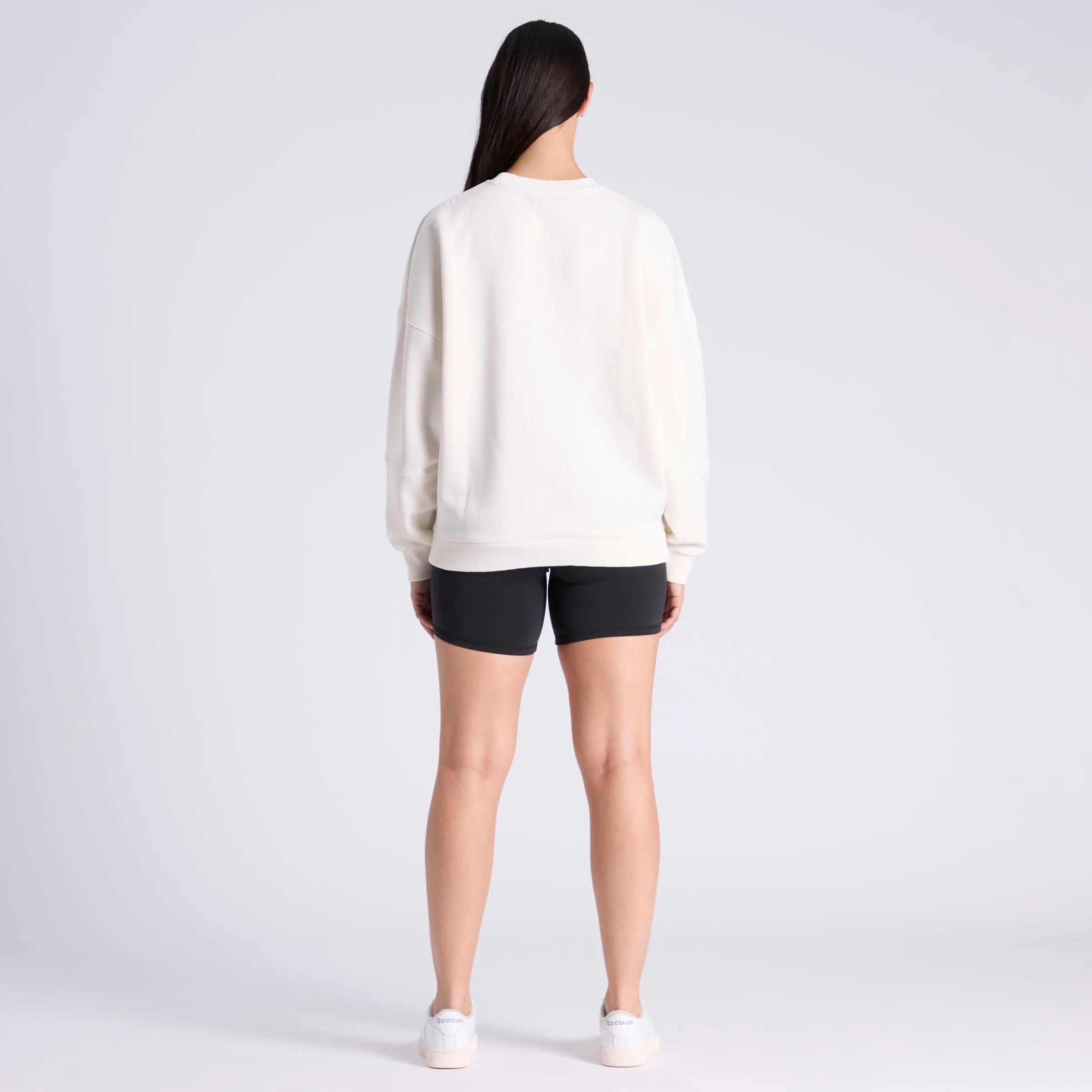 Lux Oversized Crew Chalk