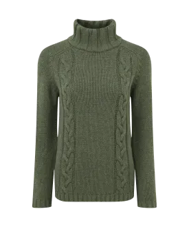 Merino Cable Roll Neck - Grousemoor