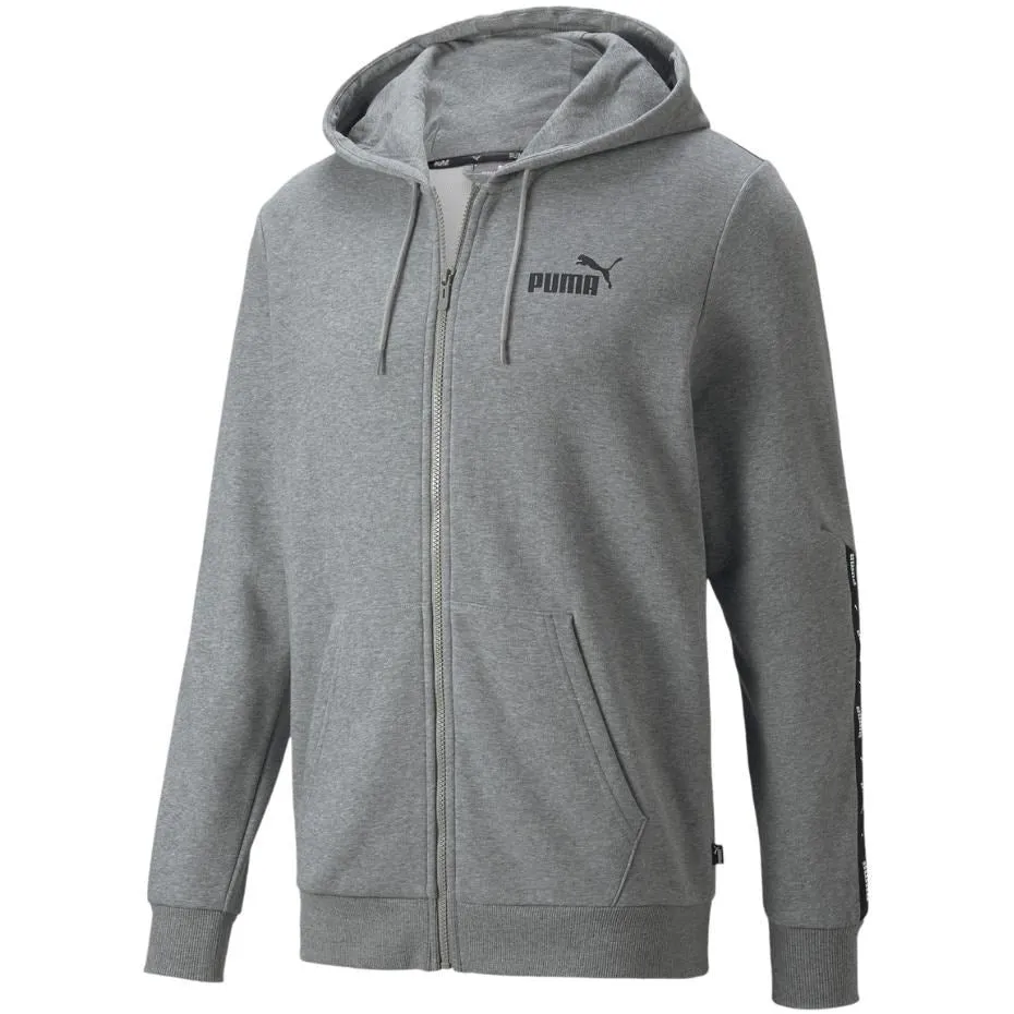 Puma Ess  Tape Full-Zip Hoodie Tr Grey 848768 03