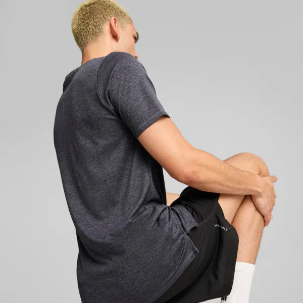 PUMA MEN'S RUN FAVOURITE HEATHER GREY TEE