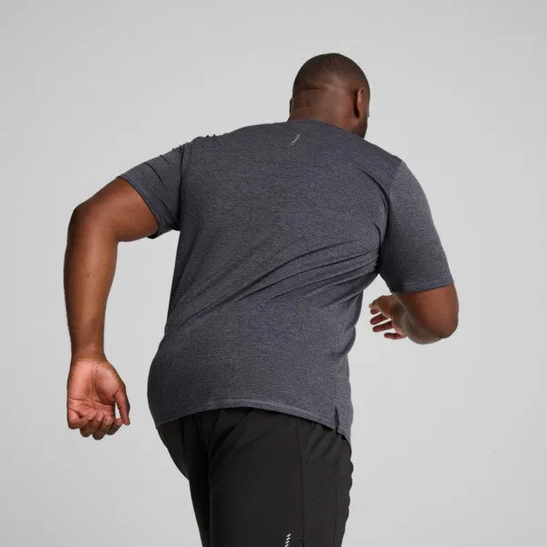 PUMA MEN'S RUN FAVOURITE HEATHER GREY TEE