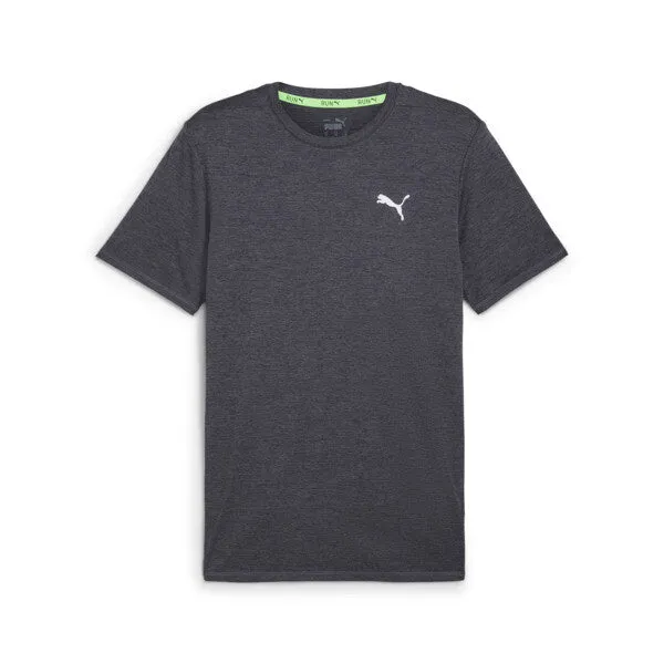 PUMA MEN'S RUN FAVOURITE HEATHER GREY TEE