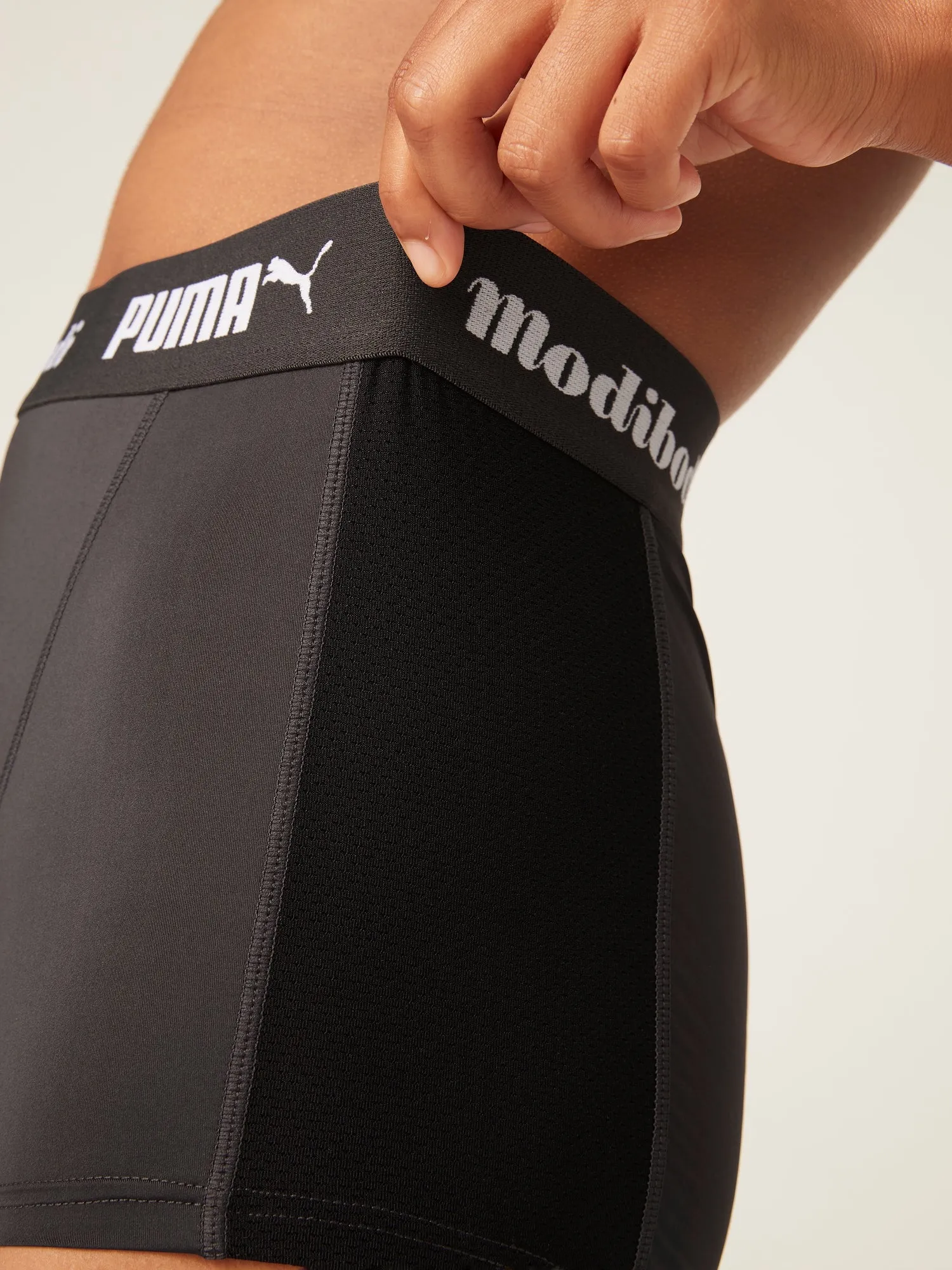 Puma x Modibodi Active Boyshort Moderate-Heavy Dark Slate/Black