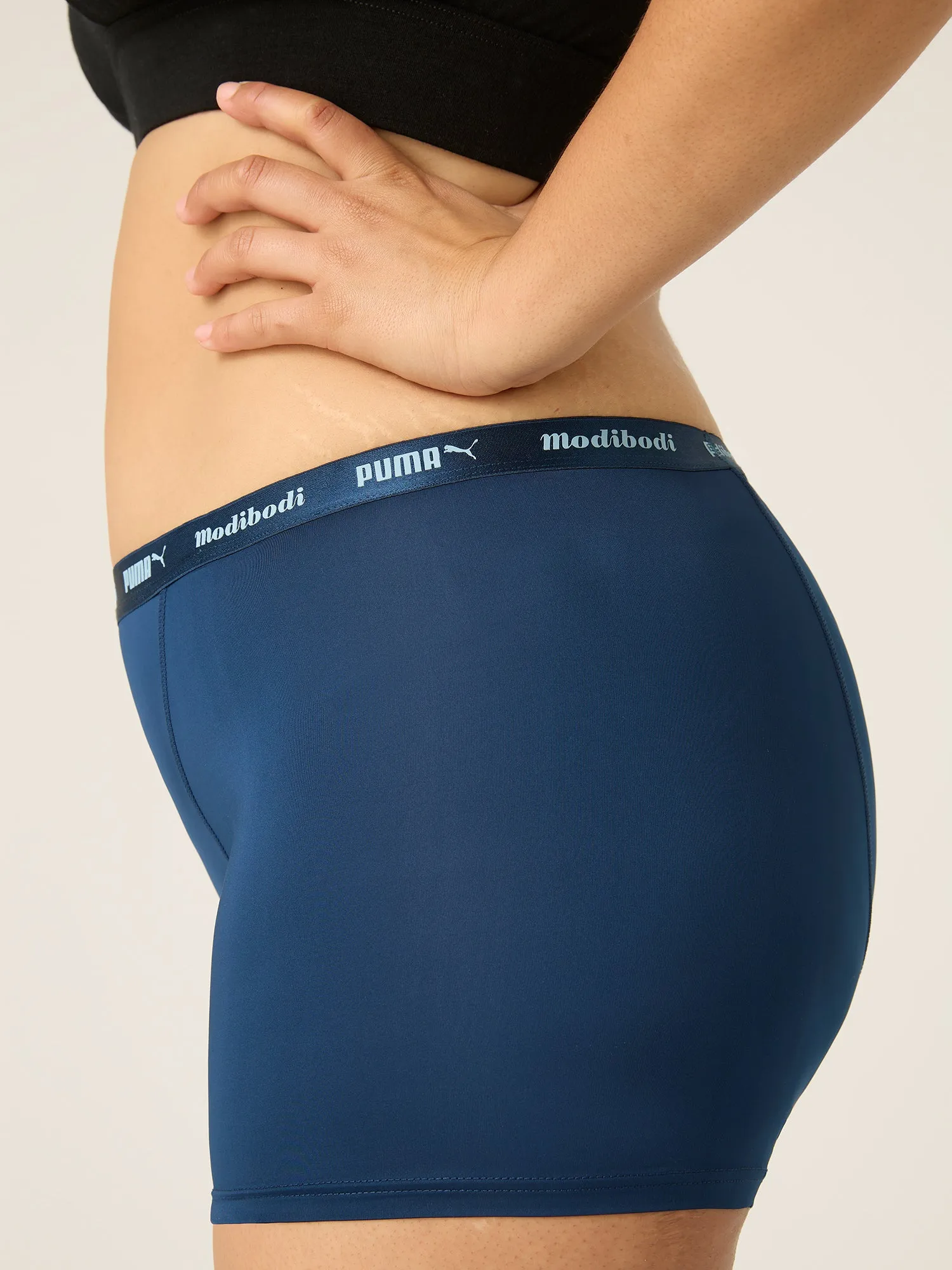 Puma X Modibodi Active Classic Boyshort Moderate-Heavy Persian Blue