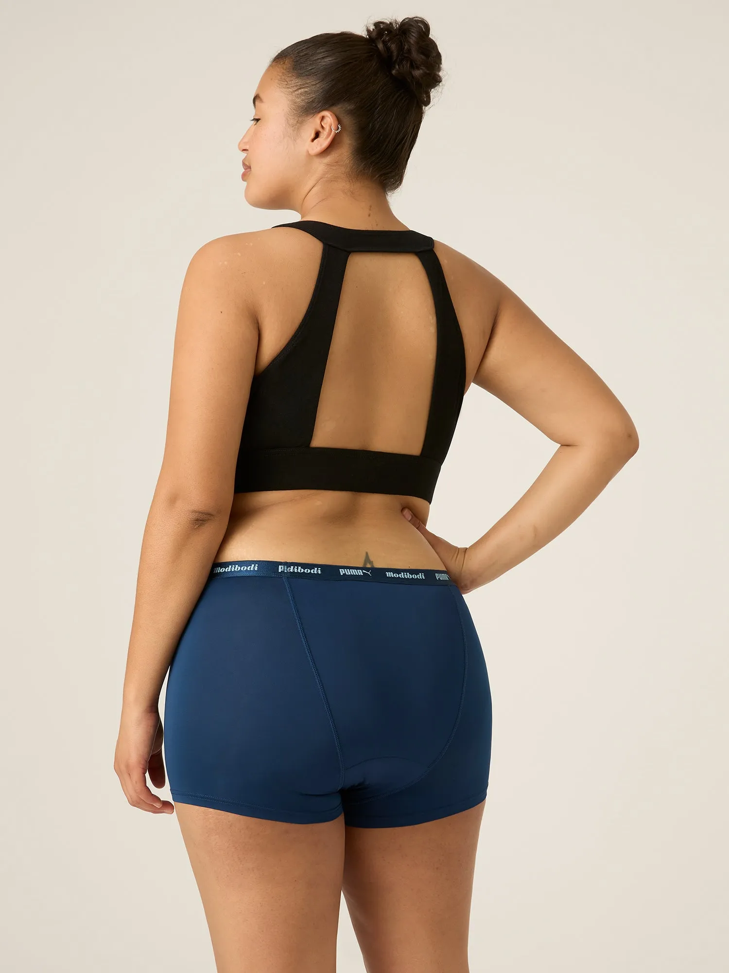 Puma X Modibodi Active Classic Boyshort Moderate-Heavy Persian Blue