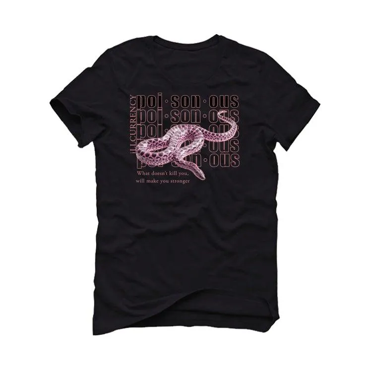 Reebok Question Mid Gets A “Pink Toe” Black T-Shirt (POISONOUS)