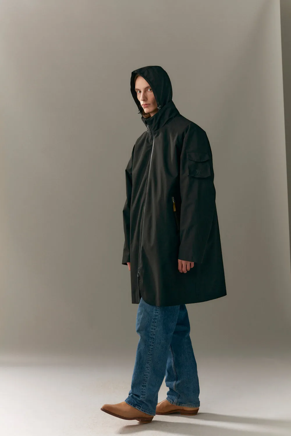 ROOMY ROSS G RE-DOWN POLY RAYON AW23 black