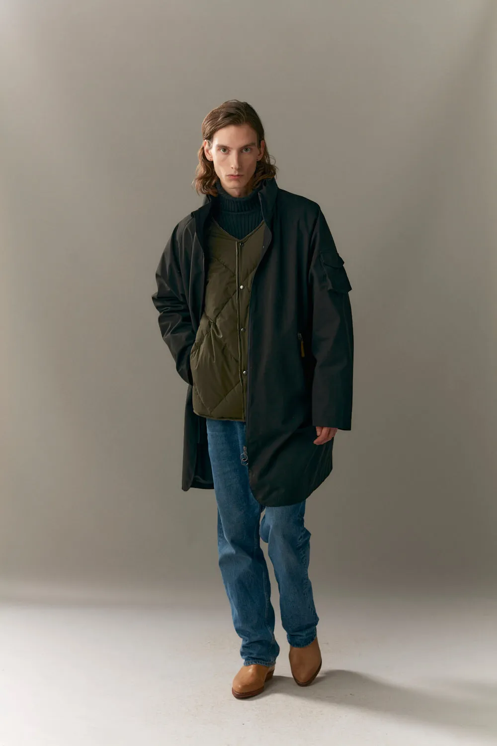 ROOMY ROSS G RE-DOWN POLY RAYON AW23 black
