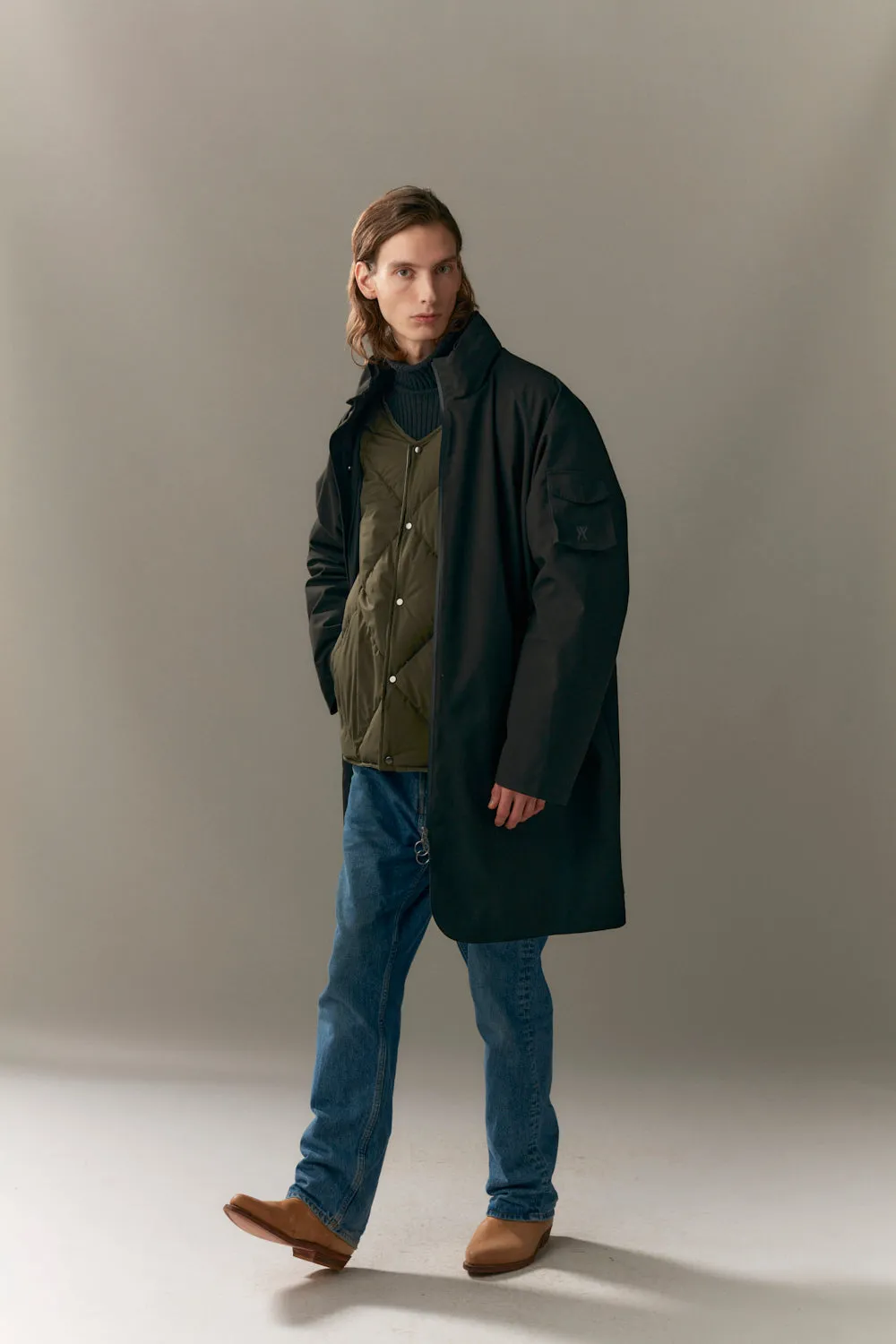 ROOMY ROSS G RE-DOWN POLY RAYON AW23 black