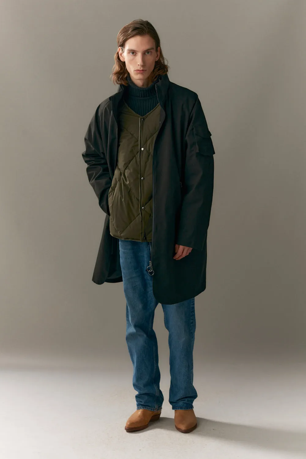 ROOMY ROSS G RE-DOWN POLY RAYON AW23 black