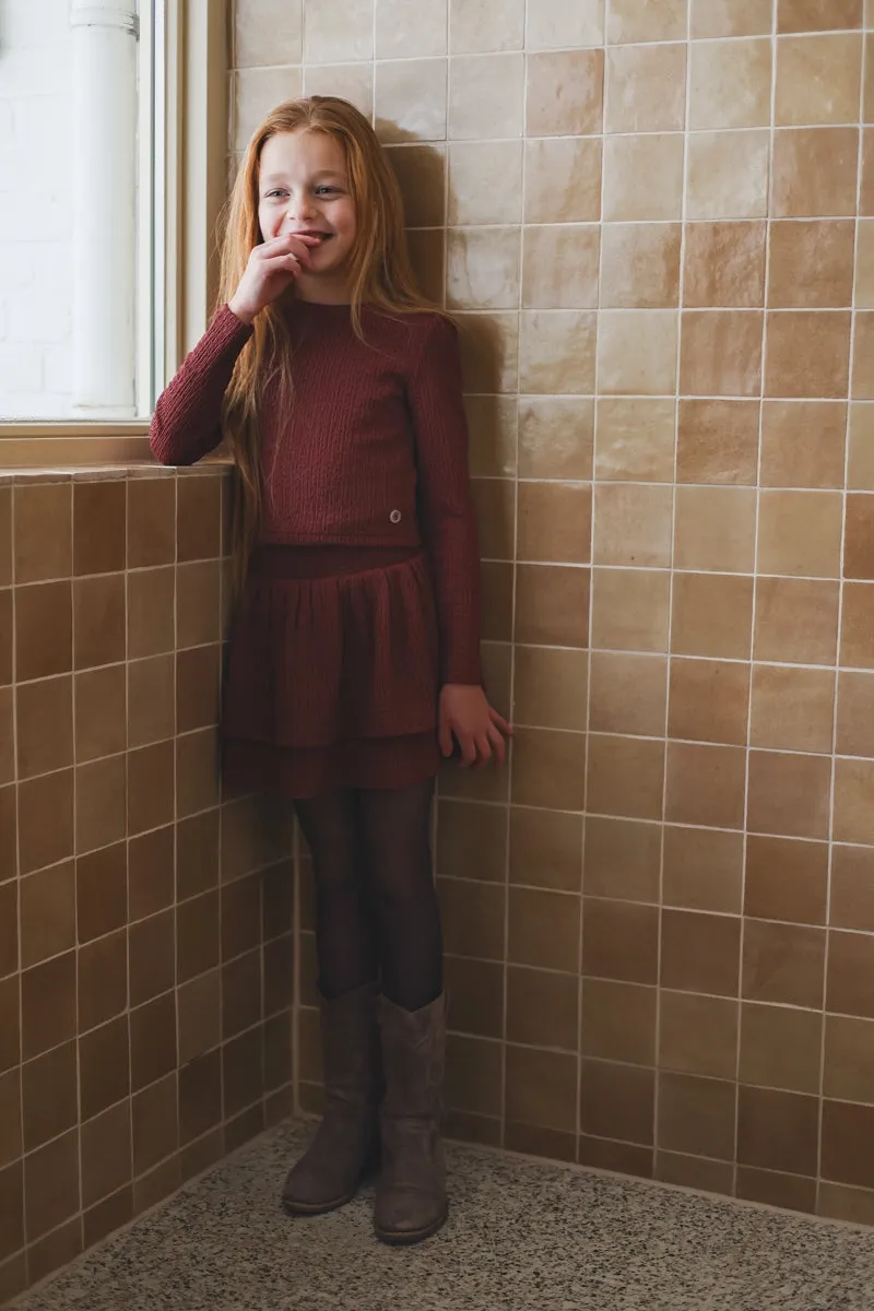 SKIRTS | Brown Red