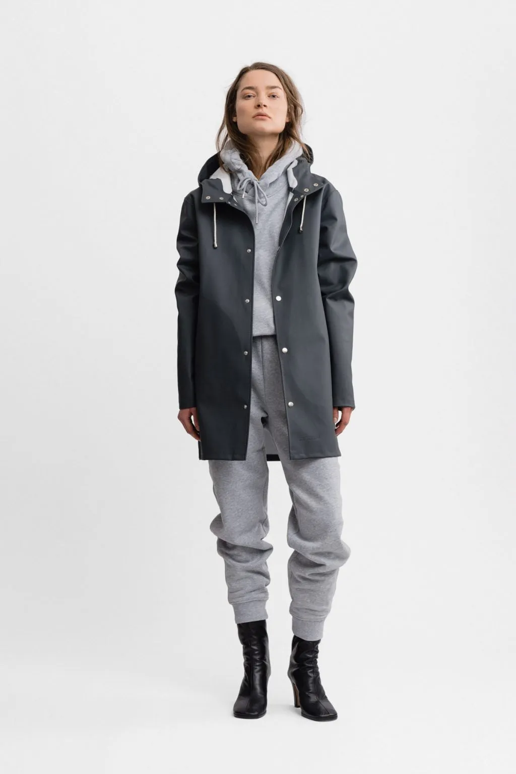 Stockholm Raincoat - Charcoal