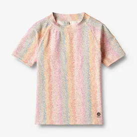 Swim T-Shirt S/S Jackie - rainbow flowers