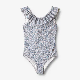 Swimsuit Marie-Louise - blue flower meadow