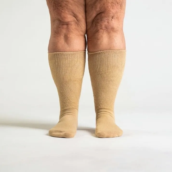 Tan EasyStretch™ Diabetic Socks Bundle 6-Pack