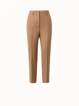 Tapered Wool Stretch Flannel Pants