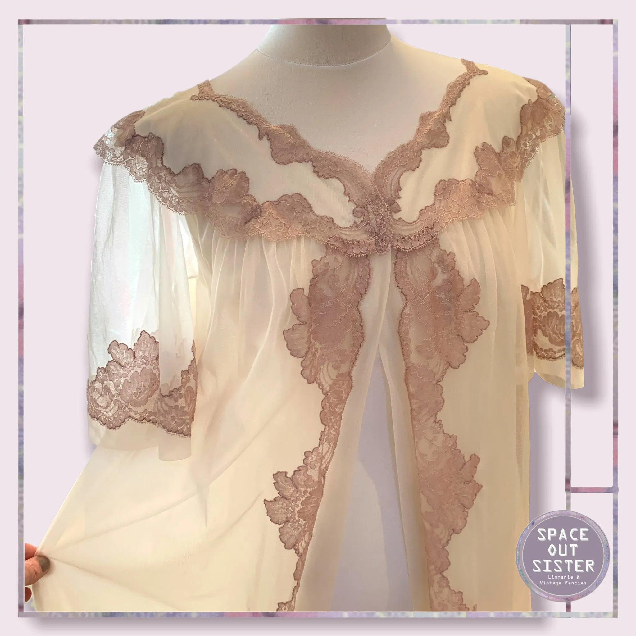 Vintage French Neyret Negligee