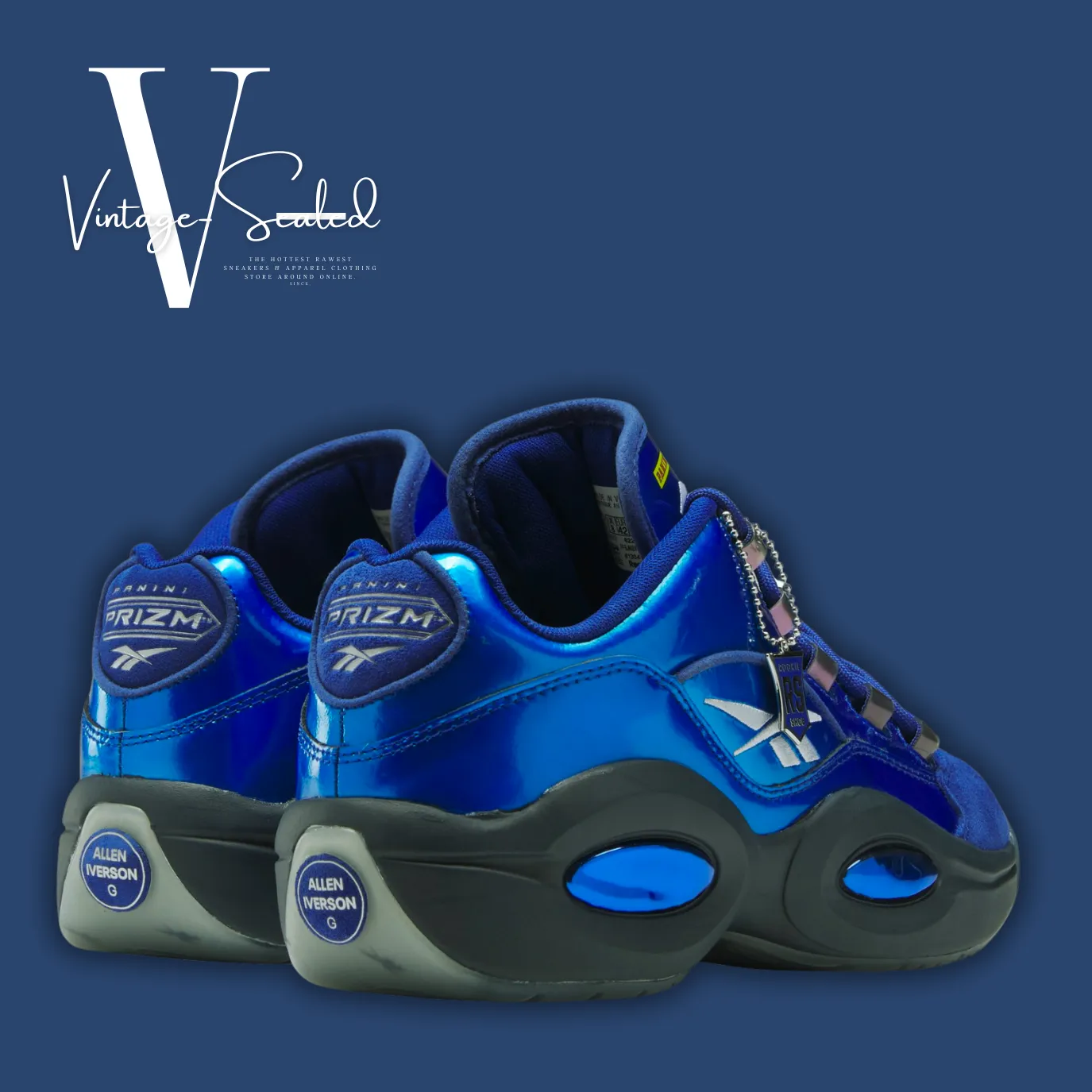 Vintage-Sealed Reebok Question Low "Panini Rookie Signature Prizm" A. Iverson| Brand New Men's Fashion