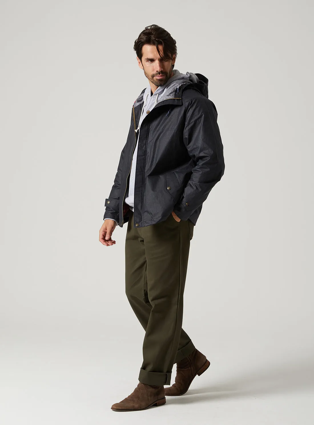 Waxed Freeman – Navy